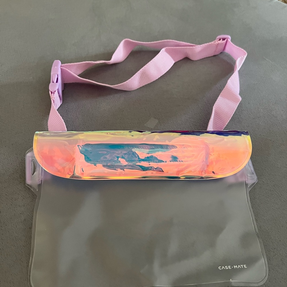 Case-Mate Iridescent Crossbody Bag with Pink Strap